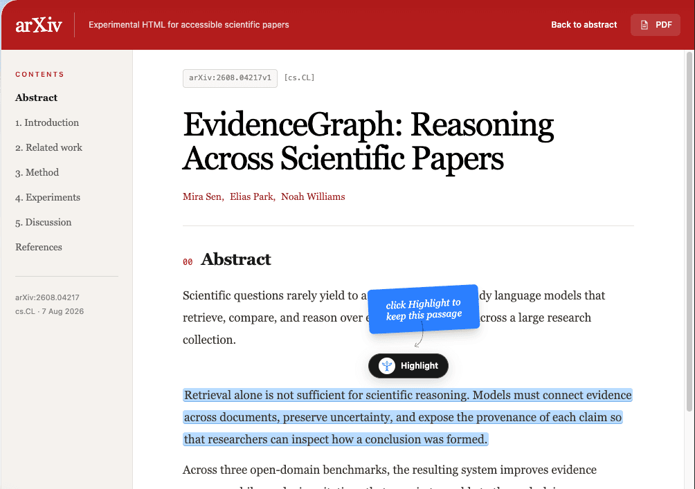 An arXiv paper