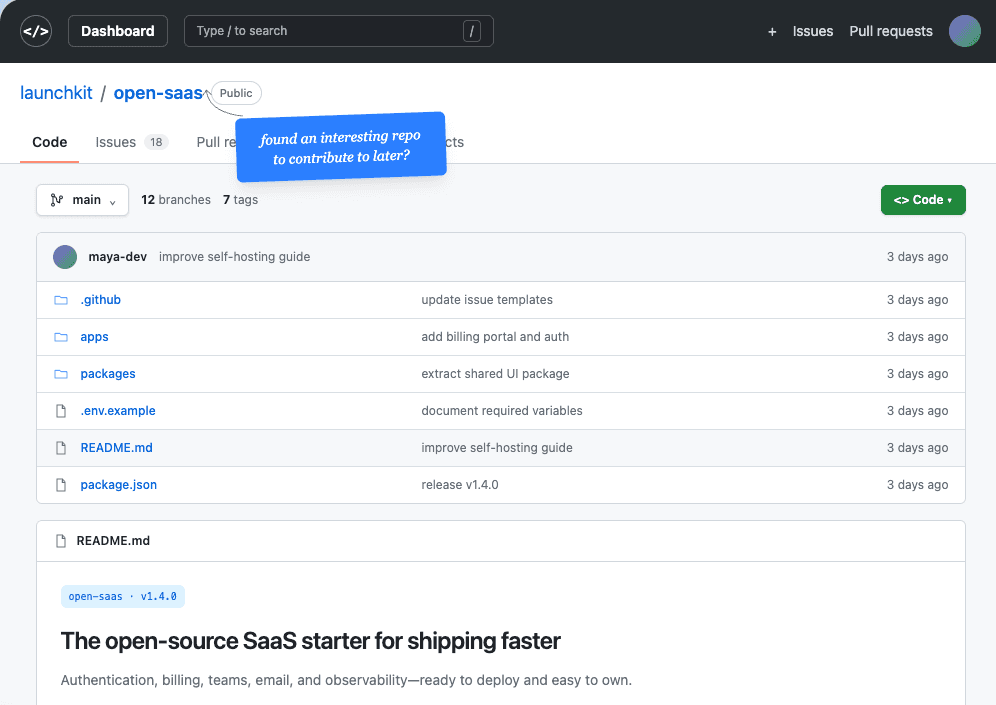 A GitHub repository